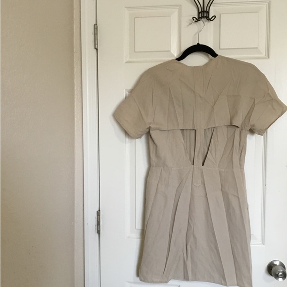 3.1 phillip lim scalloped lae mini tan beige dress size 4 - Picture 2 of 8